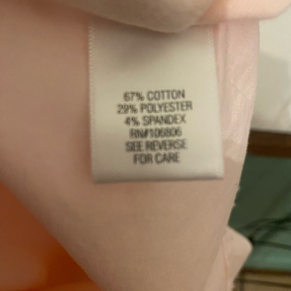 Soft pink button up blouse with 3/4 sleeves. Size 1XL - Picture 5 of 7